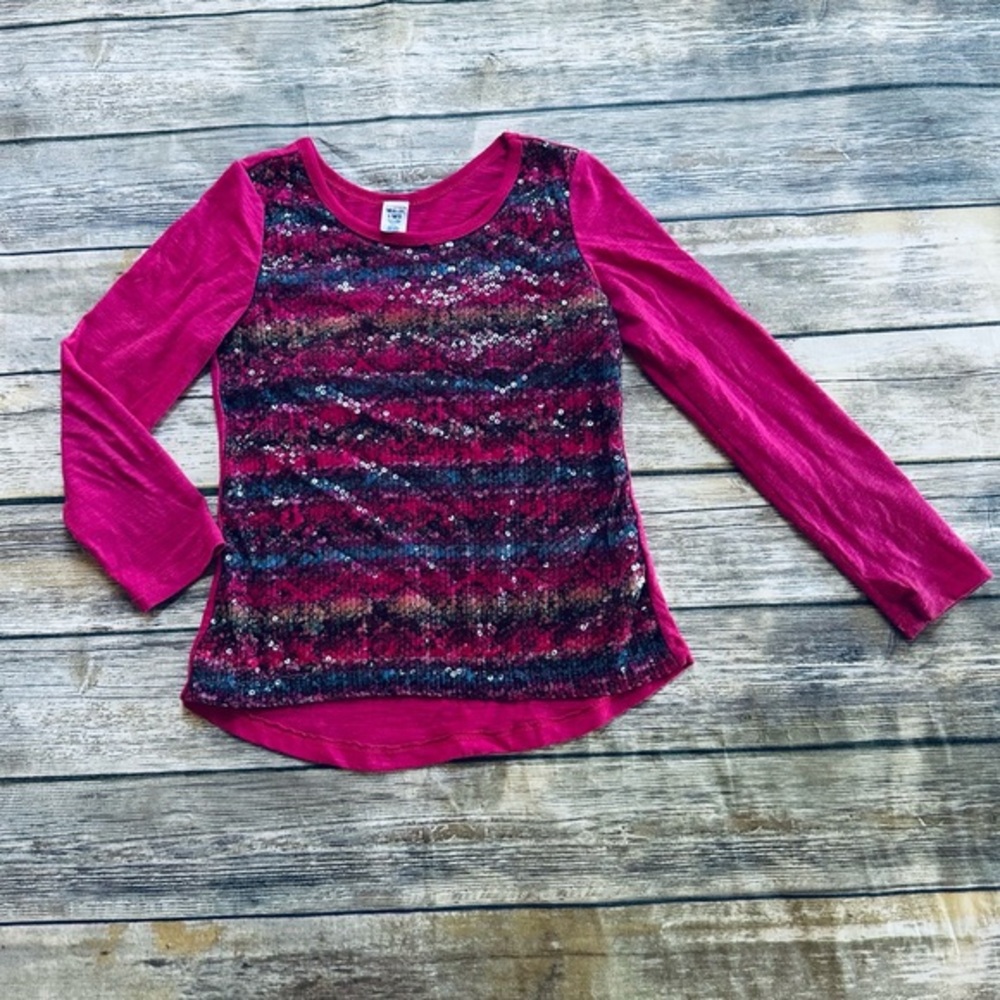 Girls adorable sequins top! Size 10/12